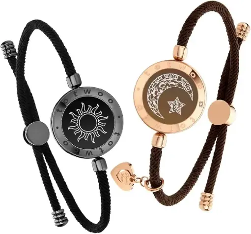 Sun&Moon Touch Bracelets with Matching Beads